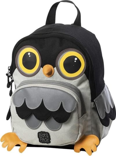 Pick & Pack Owl Shape Rugzak - Grey Multi