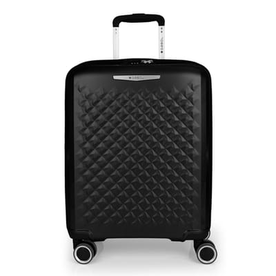 Gabol Queens 4 wielen Cabinewagen S 54 cm met uitbreidingsplooi - Harde bagage - TSA slot - zwart