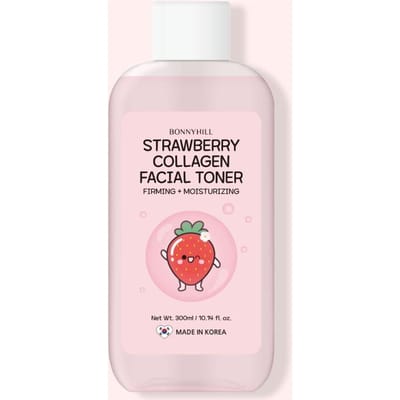 Lotion tonique visage Bonnyhill à la fraise et au collagène 300 ml white