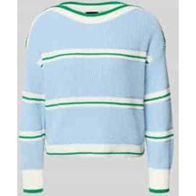 Gebreide pullover met boothals
