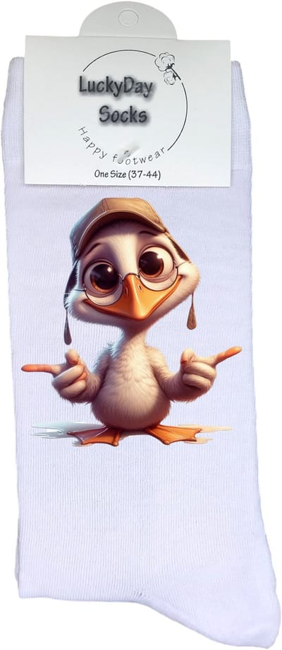 Zeemeeuw - Valentijns Cadeau - Grappige sokken - Leuke sokken - Hem Haar sokken - Vrolijke sokken - Sint cadeau - Vaderdag - Moederdag - Verjaardag cadeau - Kerst cadeau - Vogel - Dieren - Leuk Cadeau - Print sokken - Socks maken Happy - 37-44