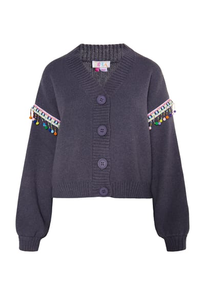 IZIA Vest Dames donkergrijs