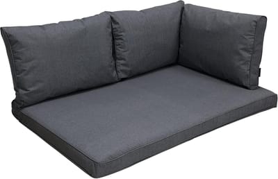 Madison - Loungekussen - Tuinkussen - Palletkussen - Rugkussen - Outdoor - 4-delig - 120 x 80cm - Panama Grijs