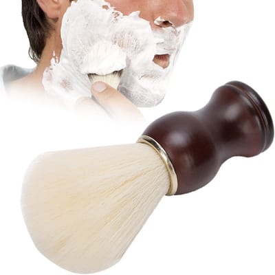 Dailygoods- Scheerkwast Professionele Kwaliteit - Houten Handvat - Lichtgewicht - Geschikt voor Thuisgebruik/Reizen - Onderhoudsvriendelijk - Massief Hout - Scheerborstel
