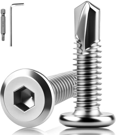Zelftappende Schroeven Set - 160 Stuks RVS M5,5 x 32 mm, Plaatschroeven voor Diverse Toepassingen