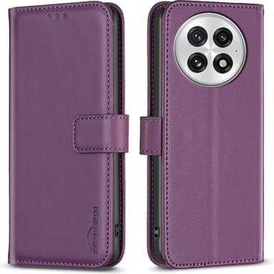 BINFEN Hoesje - Geschikt voor OnePlus 13 Hoesje - BINFEN Color Book Case - Paars