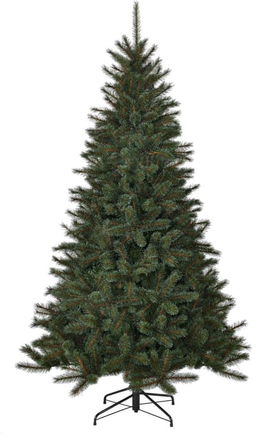 Black Box Trees Toronto Kerstboom met Volle Uitstraling - Kunstboom met Scharnierconstructie voor Snelle en Eenvoudige Opbouw - Kerstversiering voor Binnen - H155 x Ø102cm - Groen