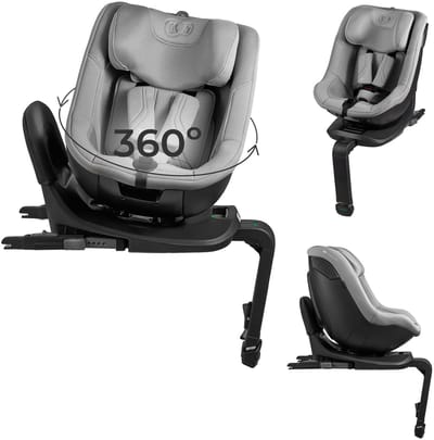 Kinderkraft I-GUARD PRO Autostoel – 61-105 cm – i-Size – Met Isofix – 360° Draaibaar – Grijs