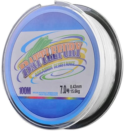 Dailygoods- Vislijn 100 m - Monofilament Nylon - Diameter 0,165 mm - Maximaal Draagvermogen 2,99 kg - Voor Recreatief Vissen - Slijtvaste Eigenschappen - Vissnoer