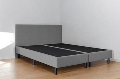 Boxspring Essential - 120x200 Zonder matras - Grijs Glad - BG Homestyling