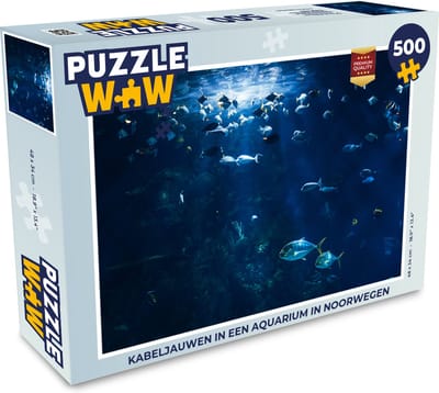 Puzzel Vissen in een aquarium in Noorwegen - Legpuzzel - Puzzel 500 stukjes
