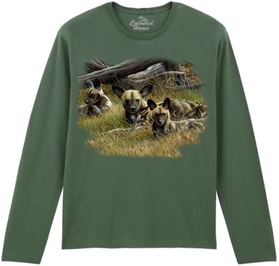 Wilde Hond Wild Dogs Family The Coloured House Longsleeve T-shirt XXL