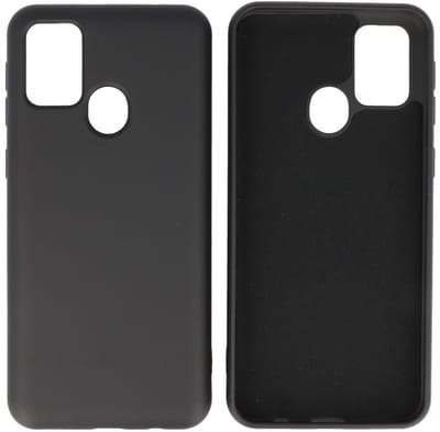 Hoesje Geschikt voor de Samsung Galaxy M31 - Fashion Color Backcover Telefoonhoesje - Zwart