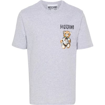 T-shirt met teddybeerlogo