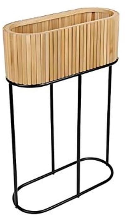 Cosy & Trendy Knock Down Houten Bloembak/Plantenbak - 50x20xH75cm - Naturel