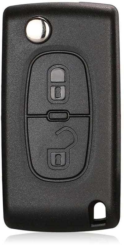Dailygoods- Autosleutelhoes Antidiefstal - Compatibel met C2/C3/C4/C5/C6 - Hoogwaardige ABS Kunststof - Eenvoudig te Monteren - Perfecte Pasvorm - Sleutelbehuizing