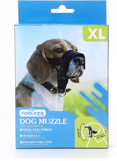 Nobleza Gentle leader - Anti trek - Muilband hond - Zachte muilband - Anti trek halster - Verstelbaar - Zwart - XL