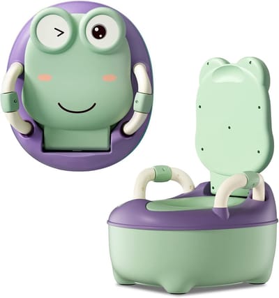 Kindertoilet met Rugleuning en Verwijderbare Bak voor Potjestraining