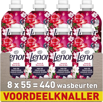 Lenor Wasverzachter - Jasmijn & Rose de Mai - 8 x 55 Wasbeurten