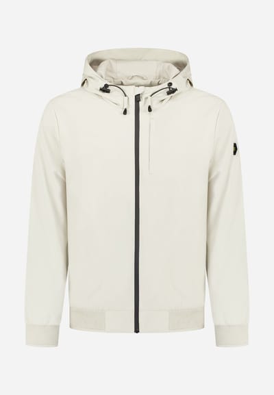 No Excess Jacket short fit hooded stone