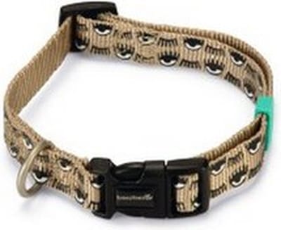 Beeztees Hondenhalsband Eyes Nylon Beige 48-70cmx25mm