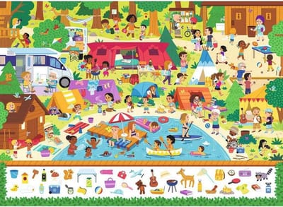 Kinderpuzzel met Zoek- en Vindspel voor Kinderen