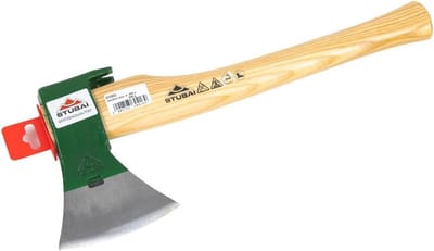 Handbijl - Tuinbijl Hakbijl - Hout Bewerken - Professionele Kwaliteit - 800g - Groen