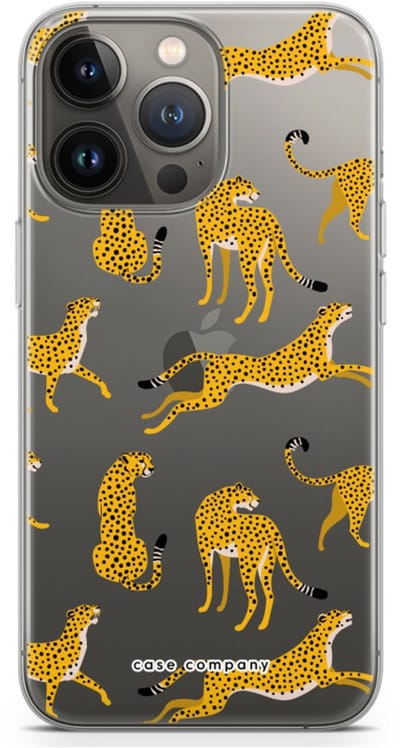 Case Company® - Hoesje geschikt voor iPhone 13 Pro hoesje - Luipaard - Soft Cover Telefoonhoesje - Bescherming aan alle Kanten en Schermrand