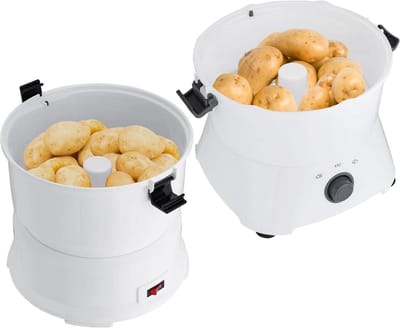 Elektrische Aardappelschilmachine - Keukenapparaat Schillen - Snel Groenten Schillen - Grote Capaciteit - 0.8 kg - Wit