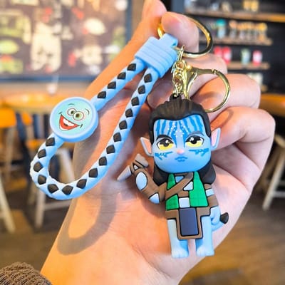 Avatar Sleutelhanger Cartoon Schattig Cadeau Kerstmis Nieuwjaarsdag Grijpkraan Gepersonaliseerde Cadeaus Y2k Mode Speelgoed Anime Vriend black