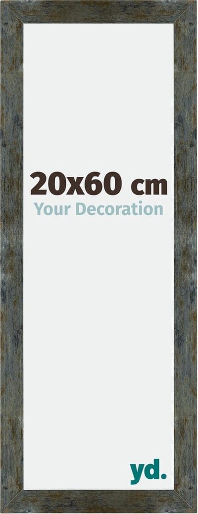 Your Decoration - Fotolijst 20x60 cm - MDF - Blauw Goud Gemeleerd - Mura