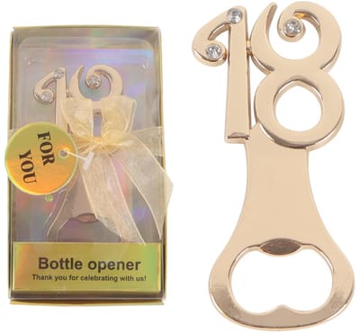 Flesopener voor een 18e verjaardag, strassversiering voor een verjaardagsfeest, huwelijksjubileum, cadeaus, souvenirs of aandenkens voor gasten