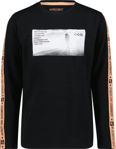 4PRESIDENT T-shirt jongens - Black - Maat 104
