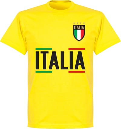 Italië Team T-Shirt - Geel - L