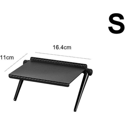 1 étagère supérieure réglable pour écran de télévision, support d'affichage de bureau pour moniteur d'ordinateur, support de rangement pour routeur, support de rangement pour téléviseur gray