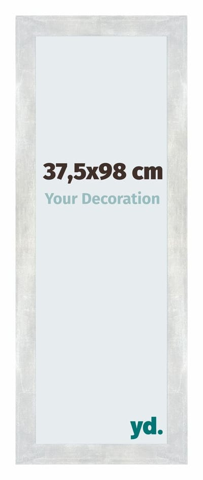 Your Decoration - Puzzellijst 37,5x98 cm - Zilver Glanzend Vintage - Puzzellijst 1500-2000 stukjes - MDF Fotolijst - Mura