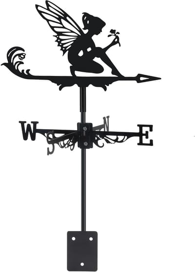 Windwijzer - smeedijzeren windwijzer - decoratief - weerbestendig - geschikt voor tuinen en daken-FXB43