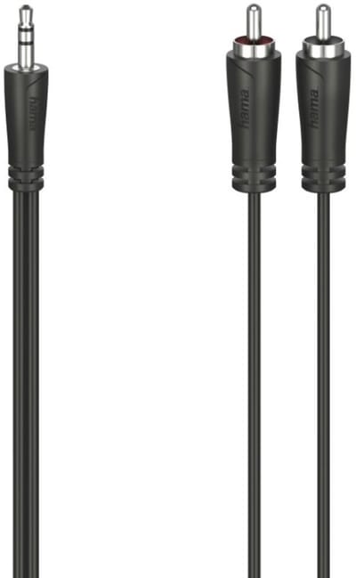 Hama Audiokabel 3,5-mm-jack-stekker - 2 Cinch-stekker Stereo 0,75 M