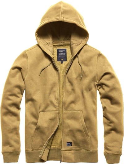 Vintage Industries Sweatjacke Redstone Hooded Sweatshirt Sand-XL