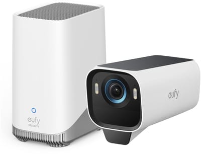 eufy Security S3 Pro Buitencamera met HomeBase 3 - Outdoorcam set - 4K Ultra HD resolutie, MaxColor Vision™ technologie, Zonne-energie met SolarPlus™ 2.0, Compatibel met Apple HomeKit, Alexa en Google Assistant
