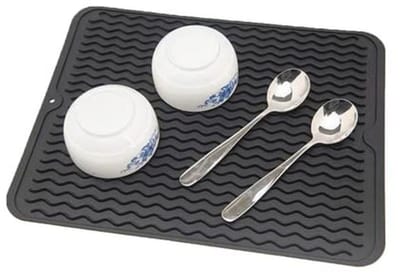 Afdruipmat siliconen 40 x 30 cm - Hittebestendig, Antislip en Opvouwbaar voor Keuken en Badkamer