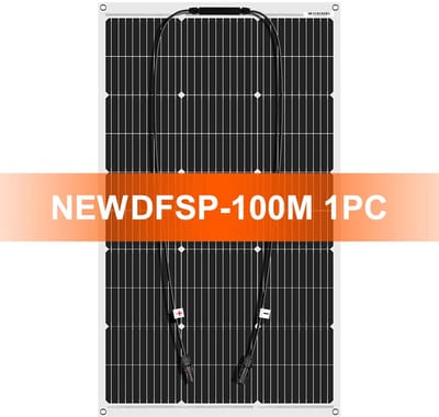 Cellista Zonnepaneel 100W 18V - Flexibel Zonnepaneel - Monokristallijn Solar Paneel - Waterdicht - Camper Boot Caravan - 97,5x56,5 cm