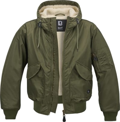 Brandit CWU Hooded Heren Tussenseizoensjas - olijf - XL