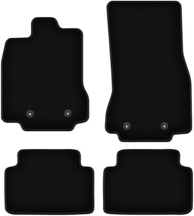 BASIC zwarte veloursmatten voor: Jaguar XF I 2WD X250 sedan, stationwagen (2007-2015)