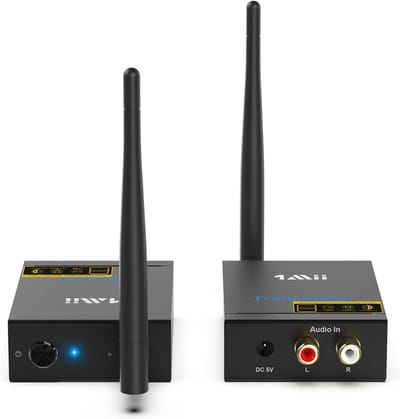 Draadloze Audio Zender en Ontvanger Set - 2.4G Hoge Kwaliteit Laag Latency voor TV, PC, Actieve Speakers