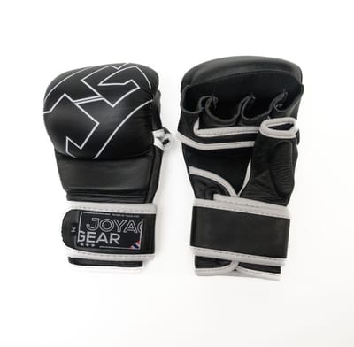 Joyagear Strike MMA Sparring Handschoenen - Zwart/Wit (Beschikbaar in verschillende maten)