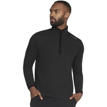 Skechers Skech-Knits Burst 1/4 Zip LT130-BLK, Mannen, Zwart, Sweatshirt, maat: M