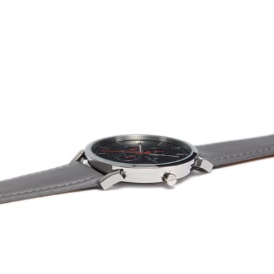 Pierre Cardin Pigalle Boulevard CPI.2025 Horloge - Leer - Grijs - Ø 44 mm