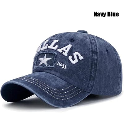 Casquette de baseball unisexe Dallas 3D brodée, Casquettes snapback, Chapeaux de soleil, Casquettes de papa, 4 couleurs gray