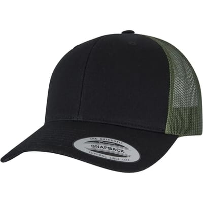 Flexfit - Retro 2Tone pale Trucker pet - Zwart